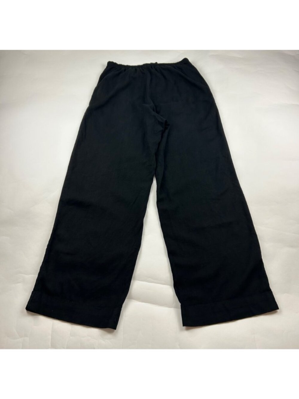 A New Day Black Linen Blend Wide Leg Lounge Pant S - Picture 7 of 8